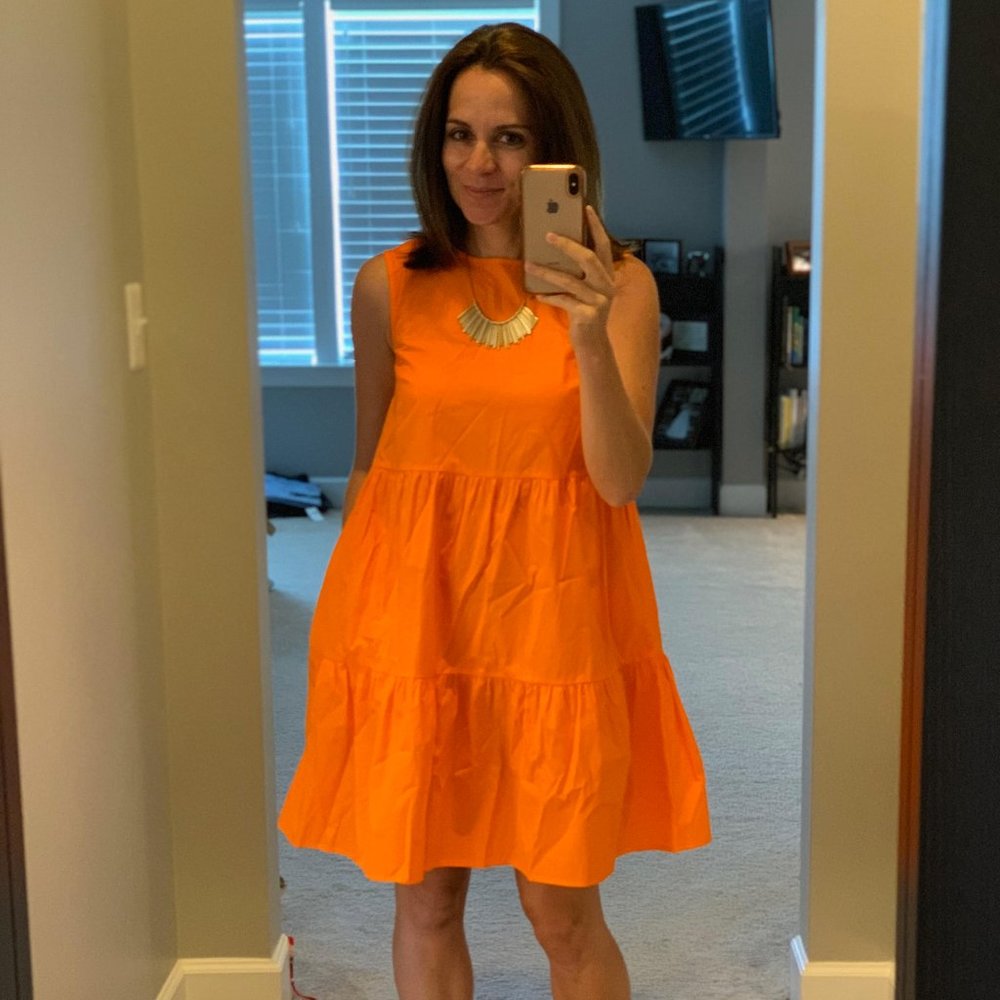 Who What Wear Tiered Dress Sz XS